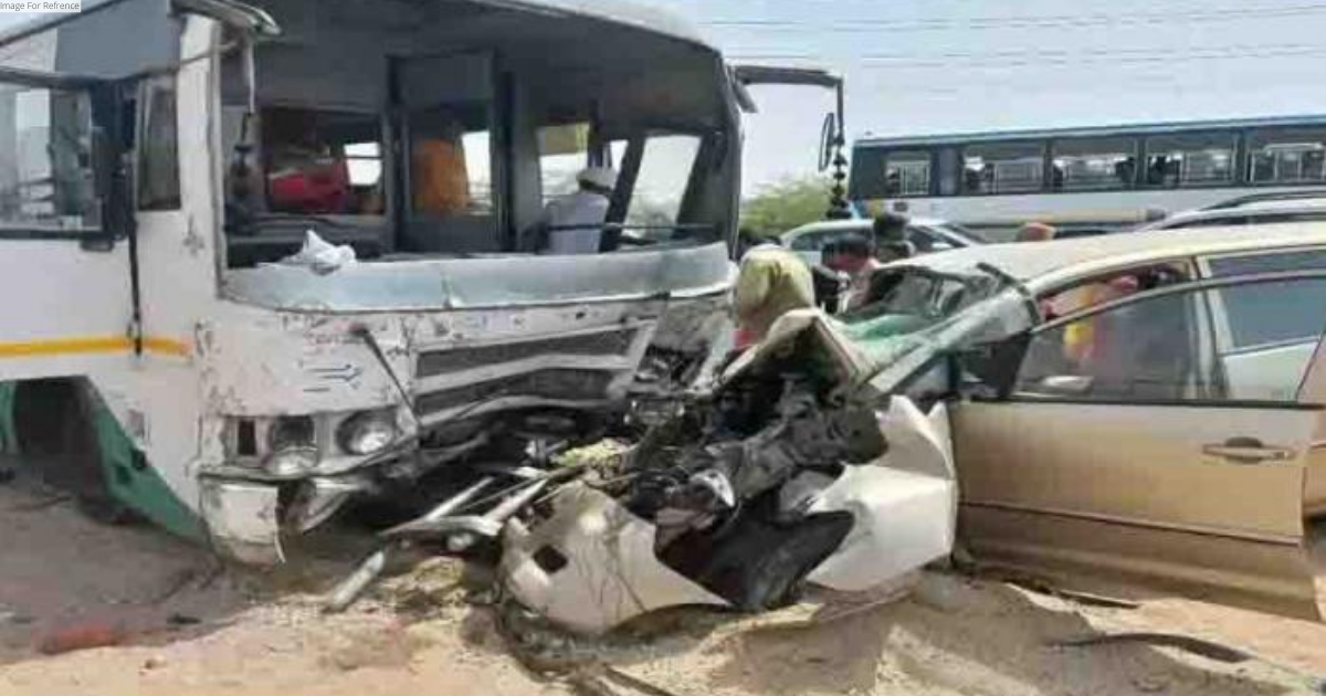 Three of family killed in car-bus collision in Bikaner